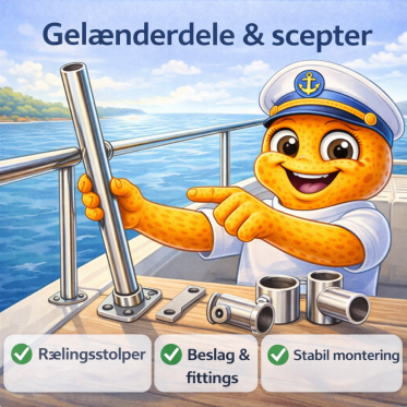Gel&aelig;nderdele & scepter