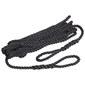 Robline fenderline sort 3-slet 2pak 6mm x 1,5m