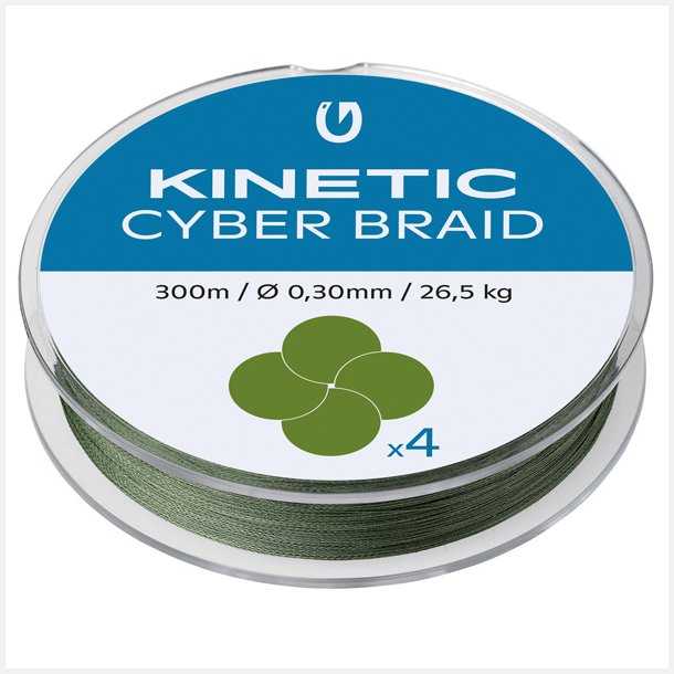 Kinetic Cyber braid 4, 0,30mm / 26,5kg