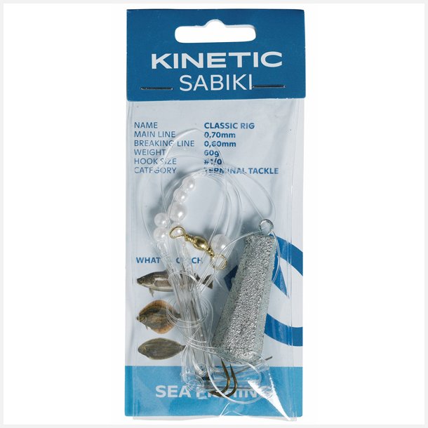 Kinetic Sabiki fladfiskeforfang, 40g