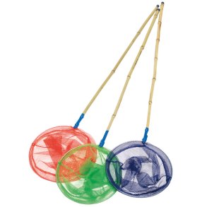 Kinetic Junior fiskenet Bambus ass. (Rd,Grn,Bl)