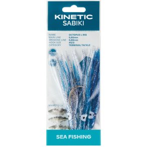 Kinetic Sabiki blksprutte torsk/sej, Bl/glimmer