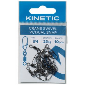Kinetic Crane svirvel med hgte str. #8 10stk