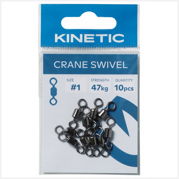 Kinetic Crane svirvel 10stk, str #8