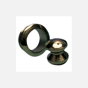 Roset/Knop messing til dr 19mm mont. hul 23 mm