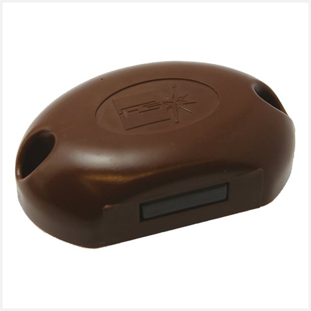 Skabsl�s brun med anti vibration 70 x 45 x 20 mm