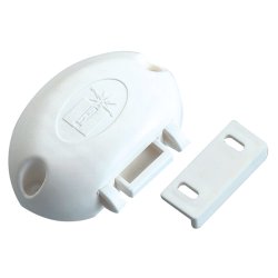 Skabsl�s hvid med anti vibration 70 x 45 x 20 mm