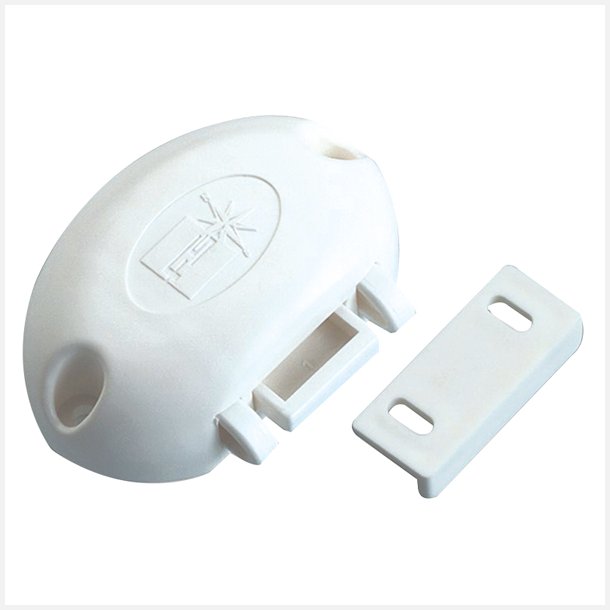 Skabsl�s hvid med anti vibration 70 x 45 x 20 mm