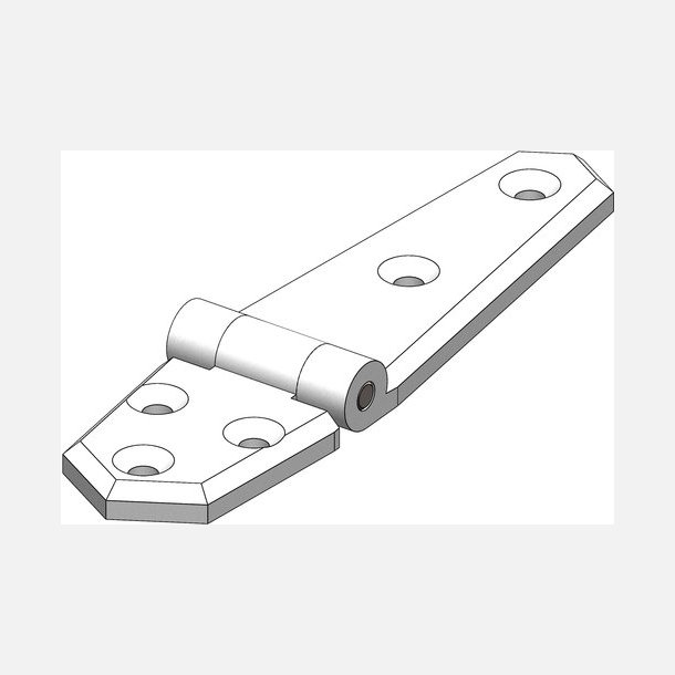 Trudesign hngsel lang hvid 134x35mm