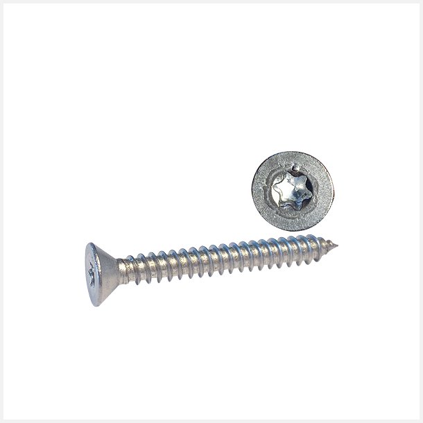 Skrue undersnket 4.2 x 13 A4 Torx krv ISO14586 20stk