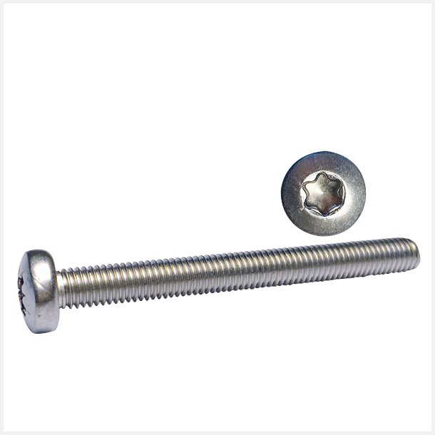 Maskinskrue Pan hoved Torx krv 5 x 25 A4 ISO14583 10stk