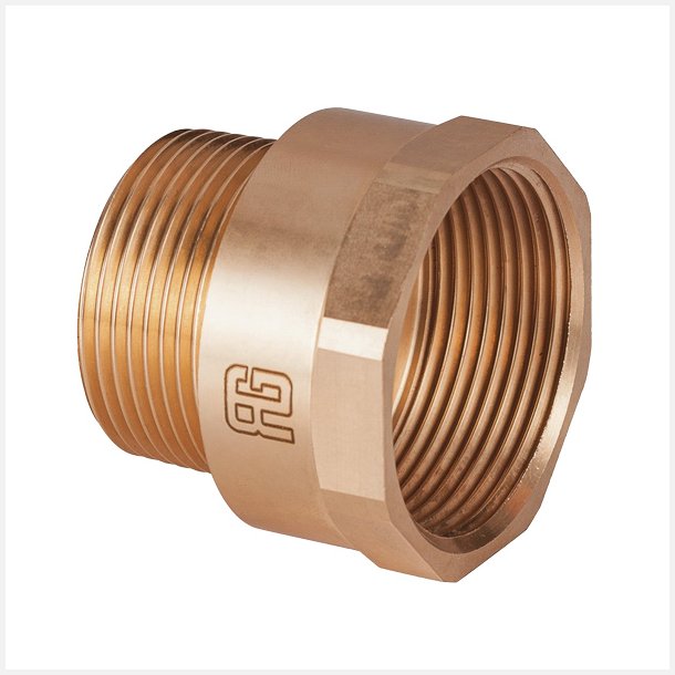 Guidi spidsmuffe  1 - 3/4" bronze