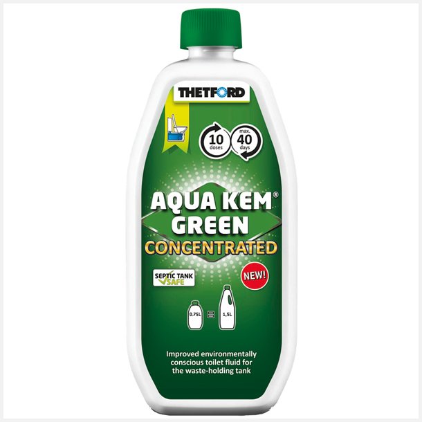 Toiletvske Thetford Aqua Kem Green concentrared 0,75 L DK/N