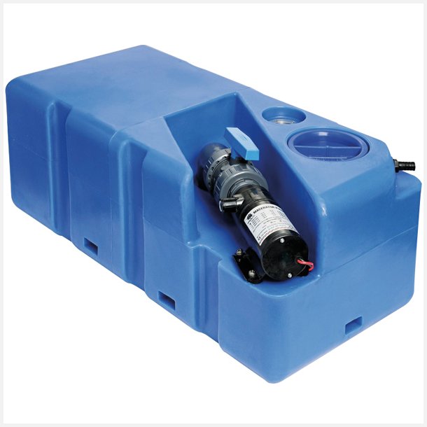 Septiktank 80l med 24v macerator 80x39x30cm