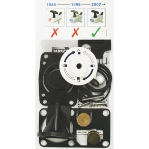 Jabsco service kit twist n lock -1998 & 2008-(sort hndtag)