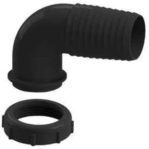 Nuova rade 90 grader12mm slangestuds med ring 1 1/2