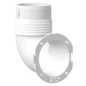 Nuova rade Slangeadapter 90° til ventilgller 70 eller 76mm