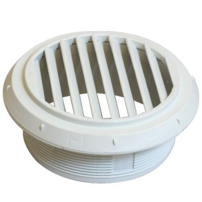 Webasto ventil hvid drejbar/�ben 45&deg; til 90mm slange
