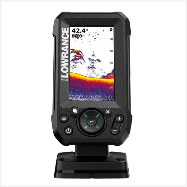Lowrance Eagle 4X med bullet h�ktransducer