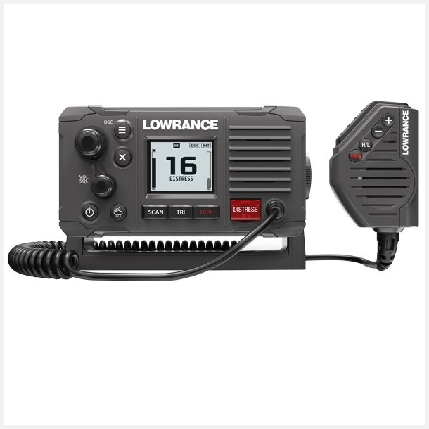 Lowrance link-6s vhf radio med gps, sort