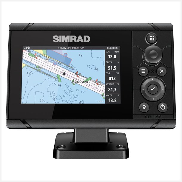 Simrad Cruise med 83/200Hz hktransducer, 5"