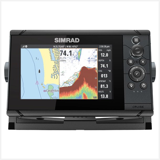 Simrad Cruise med 83/200Hz hktransducer, 7"