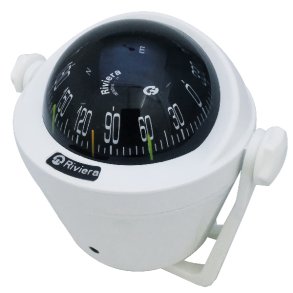 Riviera kompas ARTICA BA2, 70mm, med bjle hvid