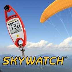 Vindm�ler h�ndholdt skywatch med temperatur r�d