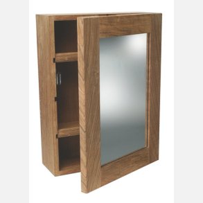 Roca toiletskab med spejl teak 33x46x11cm