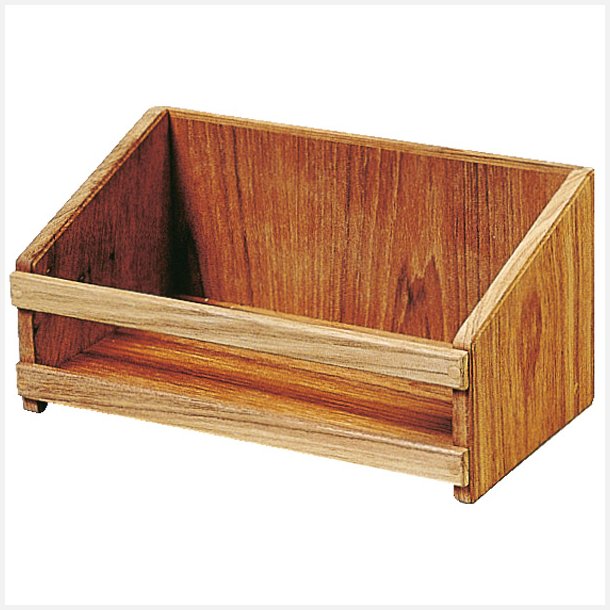 Roca teak hylde 27,5x12x11cm