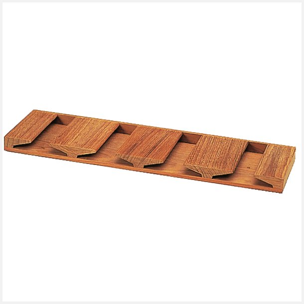 Roca vinglasholder teak 42x2x12cm