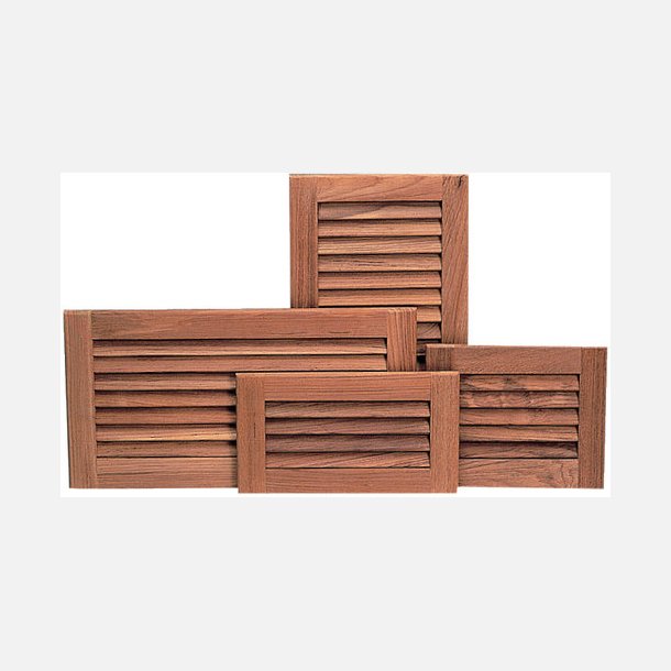 Roca ventilationsrist teak 13x26cm