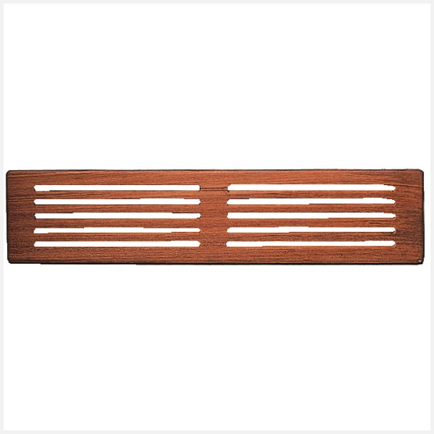 Roca ventilationsrist aflang teak 8,4x43cm