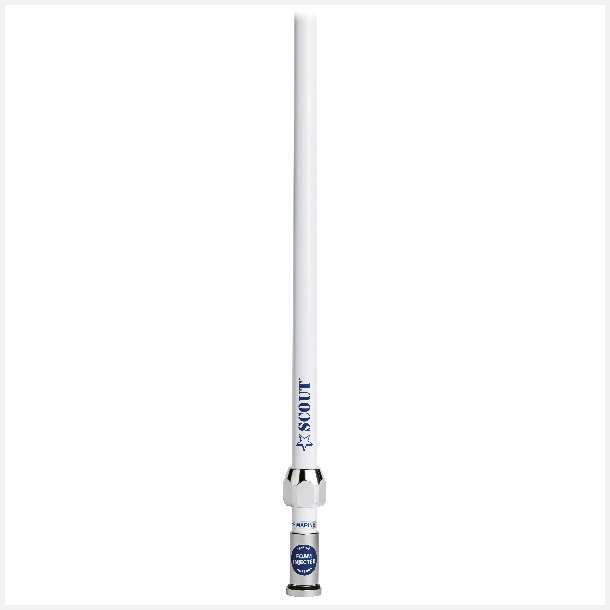 Scout Quick VHF antenne 1,5m, 5m kabel &amp; FME han/PL259 stik