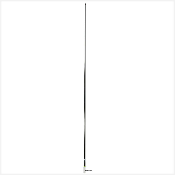 Scout KS-43 VHF sort antenne 2,4M med 6 meter kabel &amp; stik