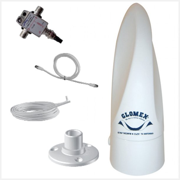 Glomex VT300 TV antenne compact avior med kabel og beslag