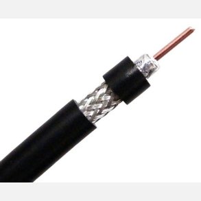 1852 VHF kabel RG58 super low loss, sort 6mm, 100m