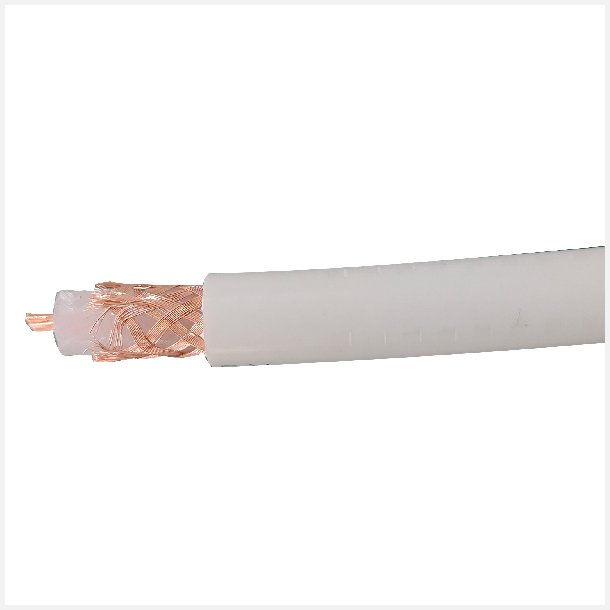 1852 VHF kabel RG213 hvid 10mm 100m