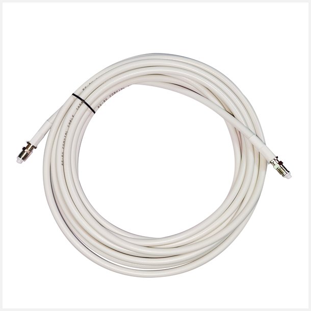 1852 VHF kabel hvid RG-8X low loss med FME stik - 3m
