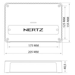 Hertz VENEZIA V4C-MARINE 4 KANALS FORST�RKER COMPACT 4x150W