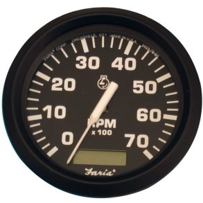 Faria omdr.tller 0-7000 m/timetller  85 - euro black