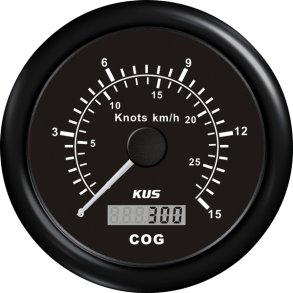 Kus gps speed 0-15knob, sort 12/24v 85