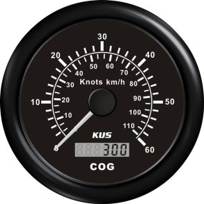 Kus gps speed 0-30knob, sort 12/24v 85