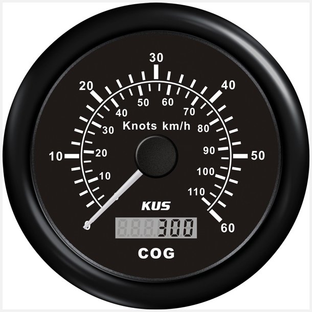 Kus gps speed 0-30knob, sort 12/24v 85