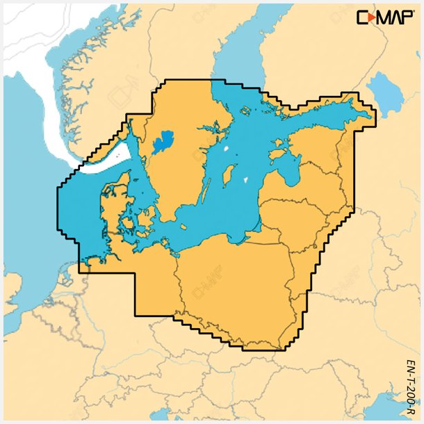 C-map reveal x, skagerak, katttegat &amp; baltic sea T-200-R