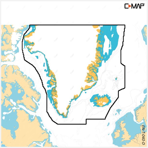 C-Map Discover X, Grnland "kun ved kb af plotter"