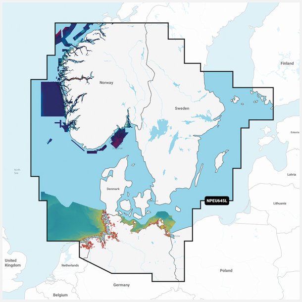 Navionics Platinum+ Danmark EU645L