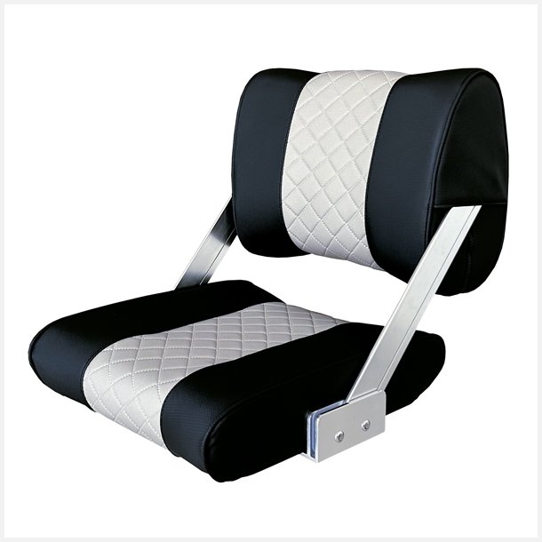 ESM styrestol ST45 Lux sort med lyse gr� bredde 42cm