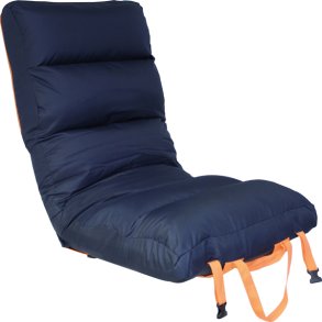 1852 foldes�de Comfy Big, m�rkebl�/orange