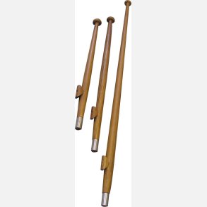 1852 Flagspil i teak 90cm bsning 25 mm